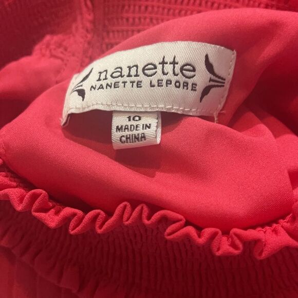 Nanette Lepore Red Asymmetrical Dress - Picture 10 of 12
